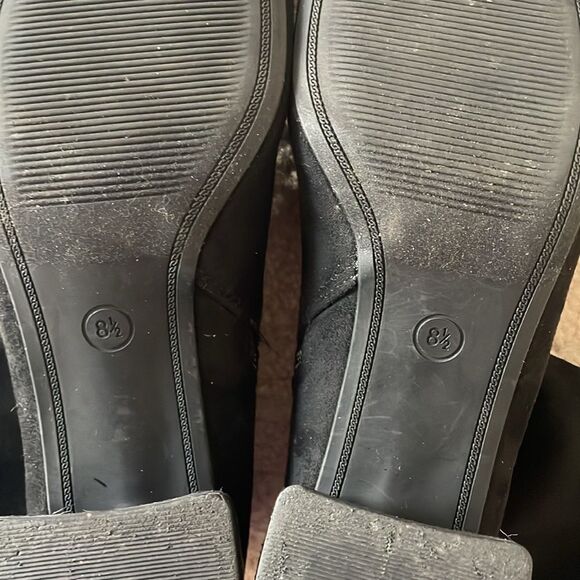 A new day High Heel Black Faux Suede Ankle Boots Size 8.5 - Picture 7 of 12